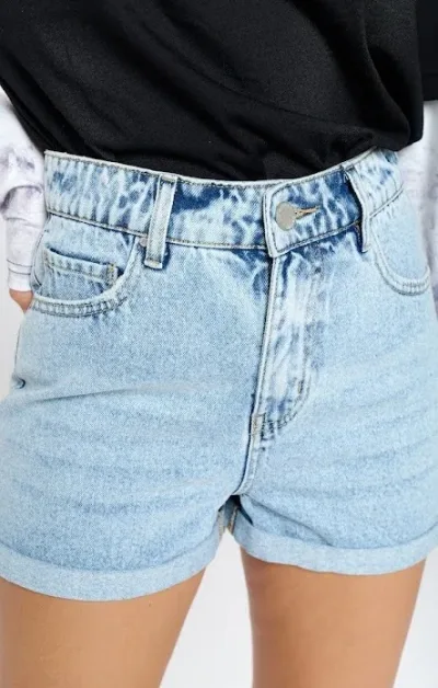 Short Blue Age  para dama