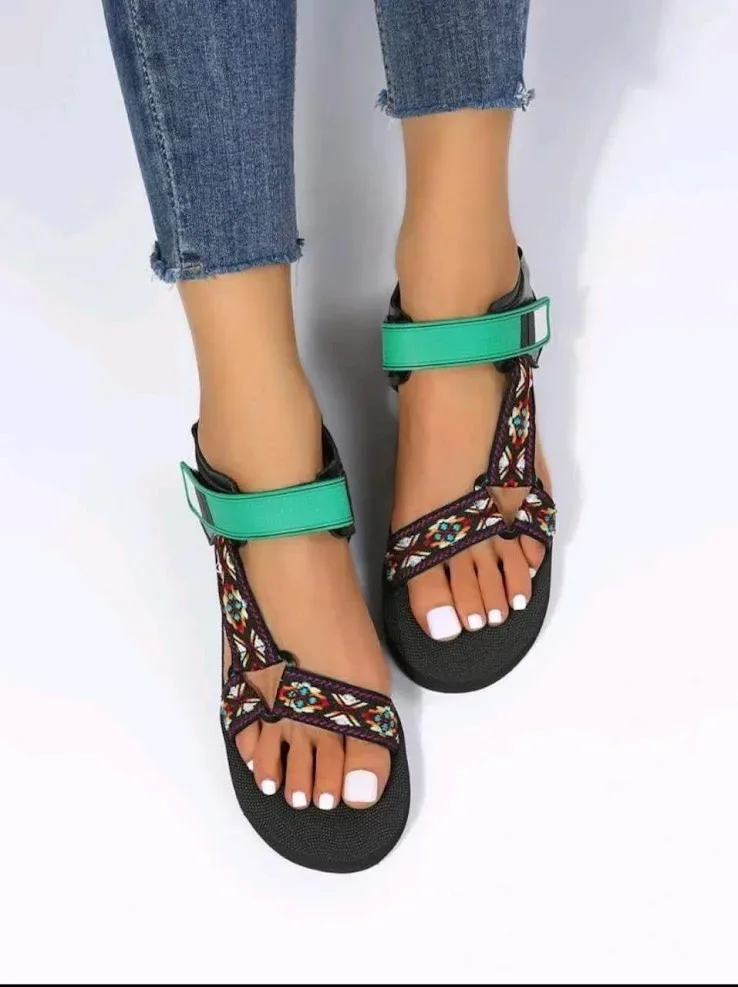 Sandalias para dama multicolor