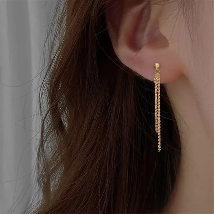 Aretes para dama de acero inoxidable
