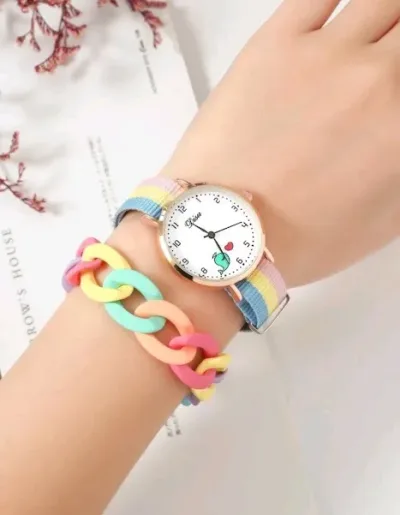 Reloj para niña multicolor