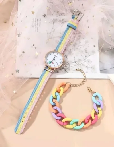 Reloj para niña multicolor