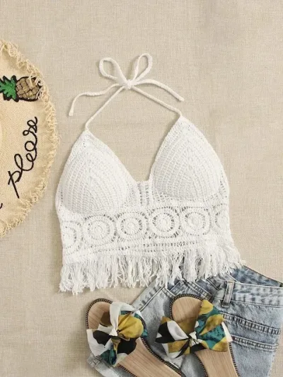 Crop top tejido para dama
