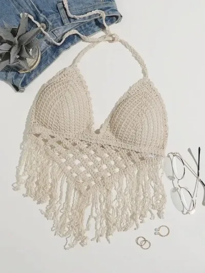 Crop top tejido para dama