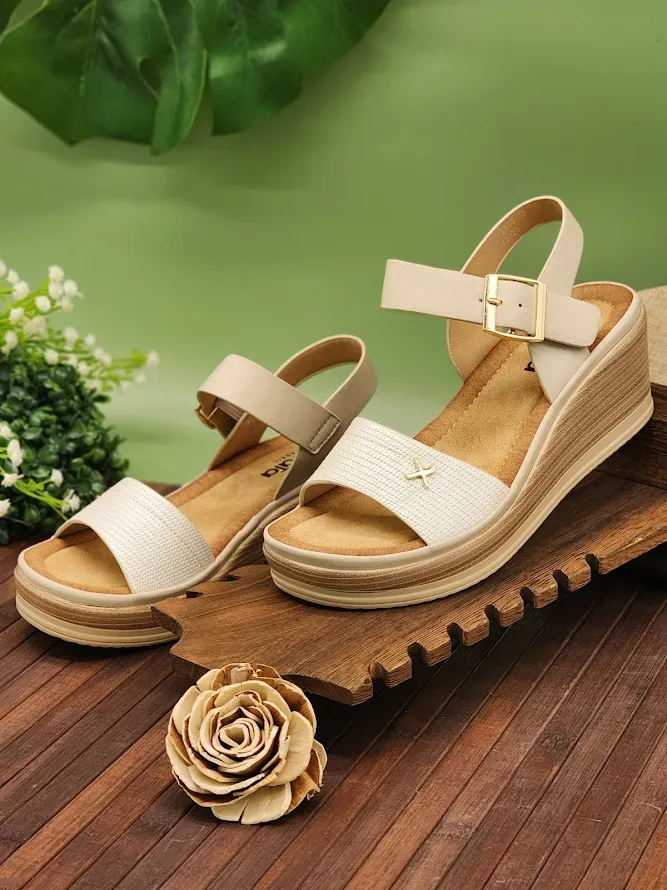 Sandalias sabata para dama karol-2505 beige