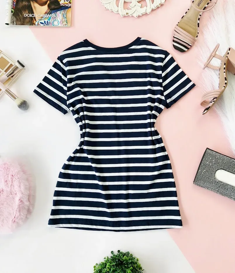 Camiseta Náutica para dama color azul oscuro