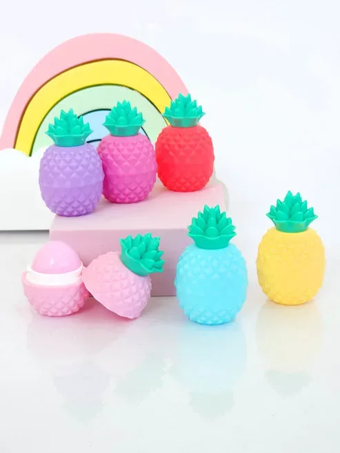 Bálsamos de colores con diseño de piña al azar