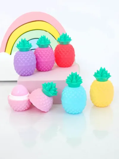 Bálsamos de colores con diseño de piña al azar