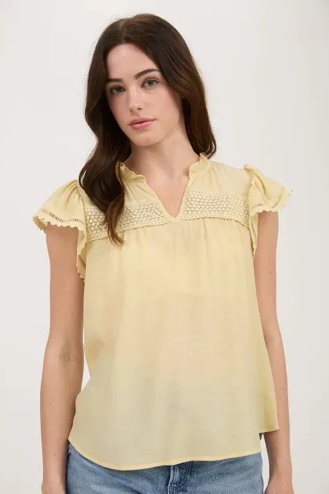 Blusa Mine para dama color amarillo TB8841