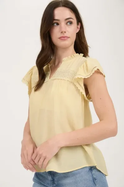 Blusa Mine para dama color amarillo TB8841