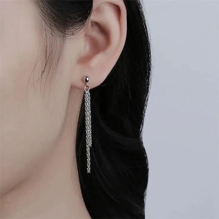 Aretes para dama de acero inoxidable