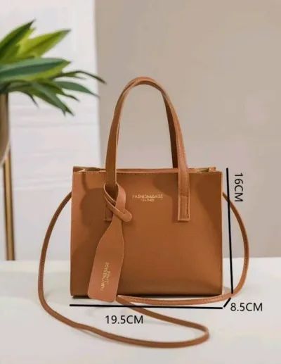 Bolso cuadrado para dama color marrón