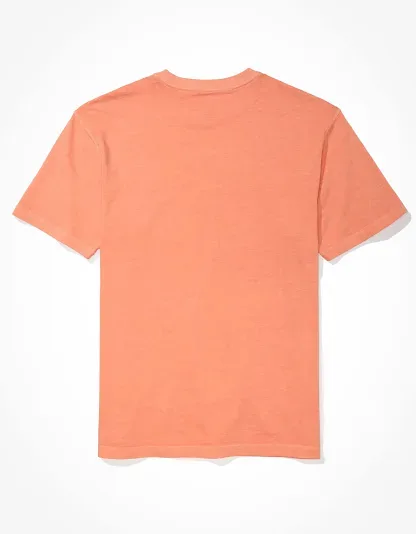 Camiseta American Eagle para caballero color naranja