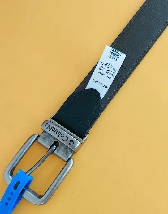 Faja Columbia para caballero reversible color negra y café
