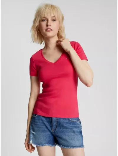 Camiseta Tommy Hilfiger para dama color fucsia