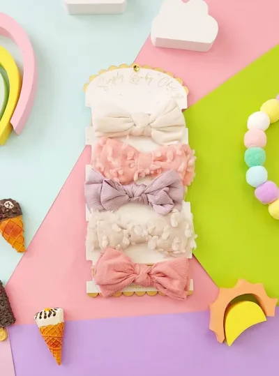 Conjunto de 5 vinchas de cabello para niña