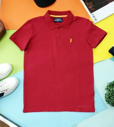 Camiseta Cambridge Polo Club para caballero color verde vino