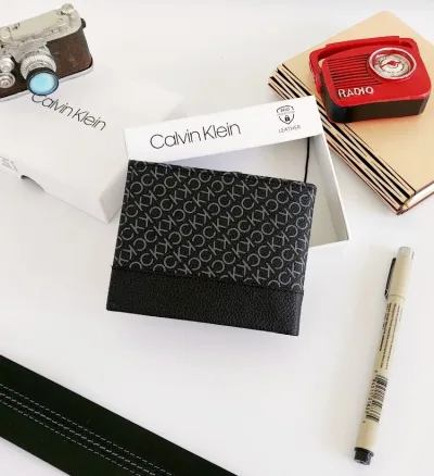 Billetera CALVIN KLEIN de caballero color negra
