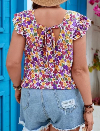 Blusa para dama diseño floral