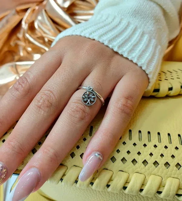 Anillo para dama plata 925 color plata
