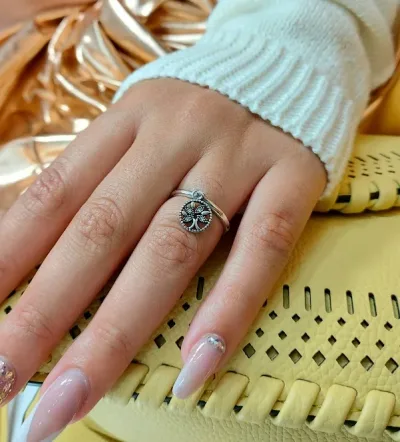 Anillo para dama plata 925 color plata