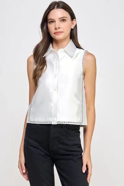 Camisa Pastel para dama JJ10163 #COLOR BLANCO