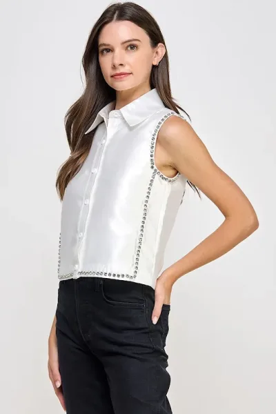 Camisa Pastel para dama JJ10163 #COLOR BLANCO