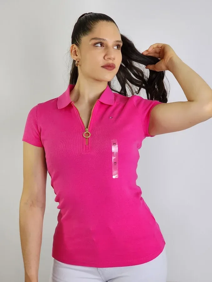 Camiseta Tommy Hilfiger para dama color fucsia