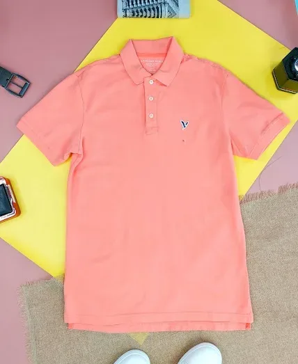 Camiseta American Eagle para caballero color naranja