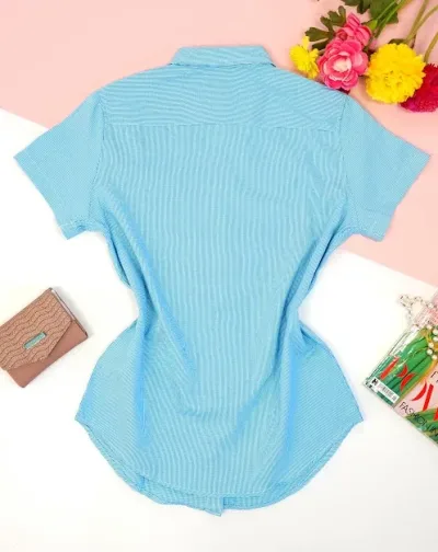 Camisa Cambrige Polo para dama de cuadros