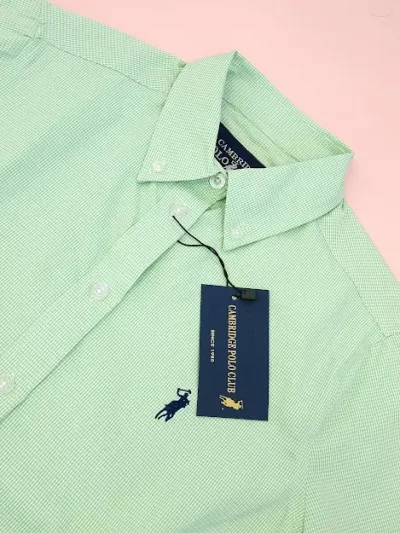 Camisa Cambrige Polo para dama de cuadros
