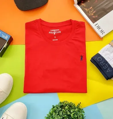 Camiseta Cambridge Polo Club para caballero color rojo