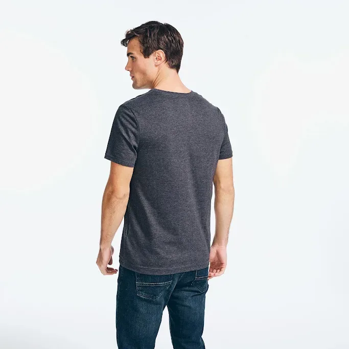 Camiseta Naútica para caballero color gris