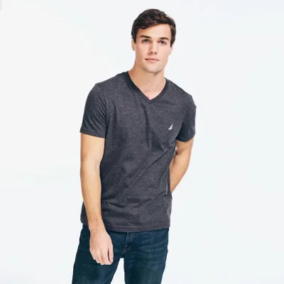Camiseta Naútica para caballero color gris