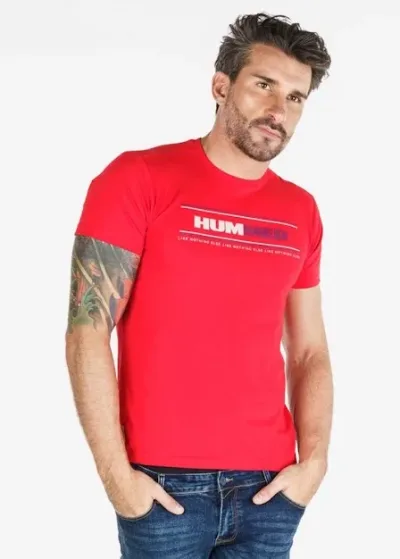 Camiseta Hummer para caballero color rojo