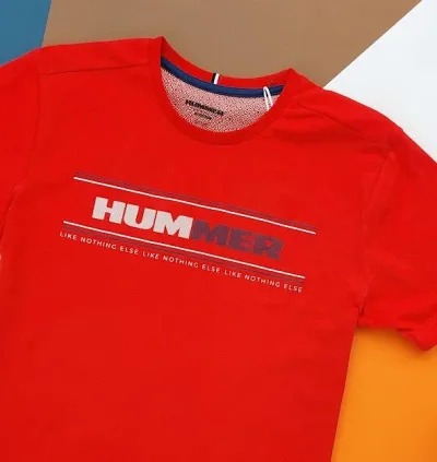 Camiseta Hummer para caballero color rojo