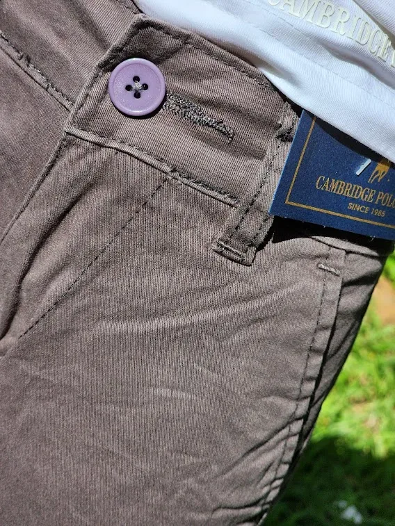 Short Cambridge Polo Club para niño color gris
