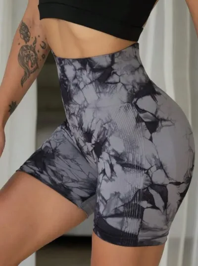 Licra para dama color gris y negro