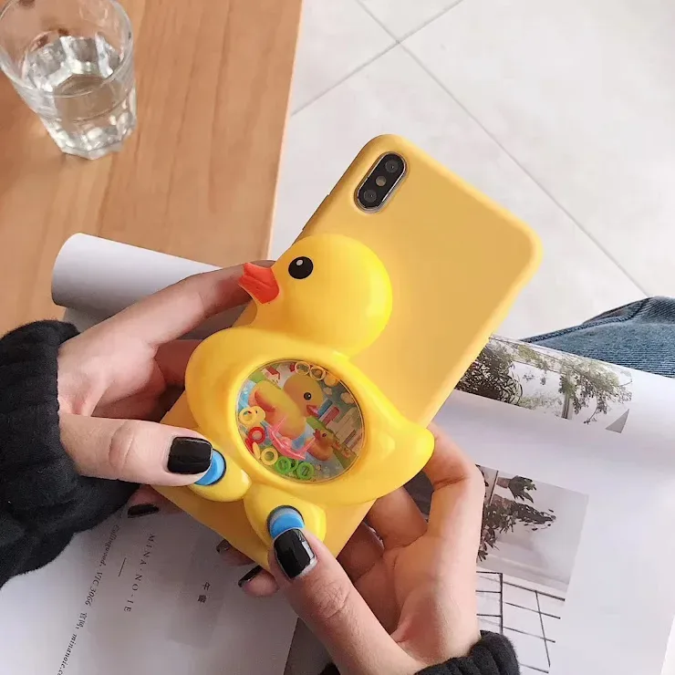 Funda para celular diseño juego de argollas funcional