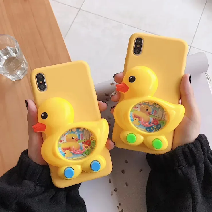 Funda para celular diseño juego de argollas funcional
