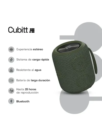 Parlante Cubbit CT-PWGO3 COLOR VERDE