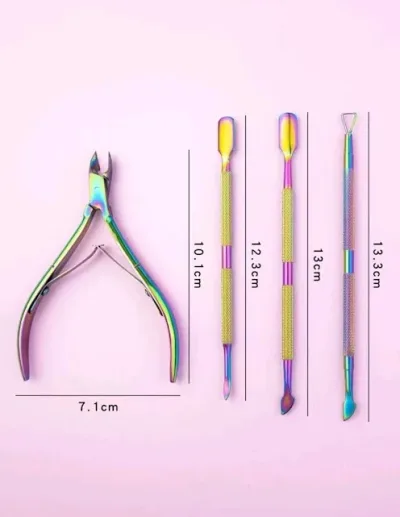Herramientas para manicura tornasol