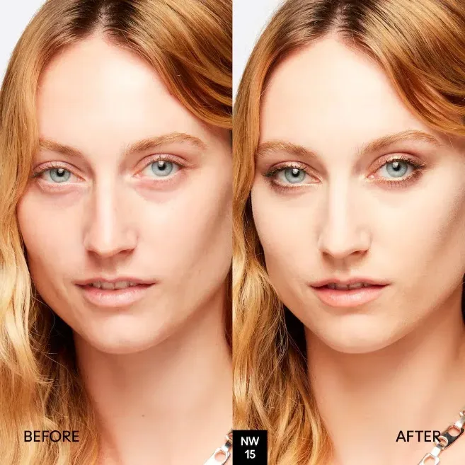 Base de maquillaje MAC líquido SPF 15 para dama tono NW15