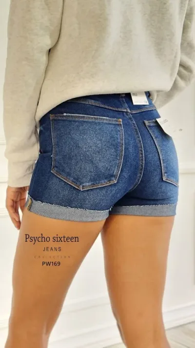 Short Psycho Sixteen para dama PW169 color azul