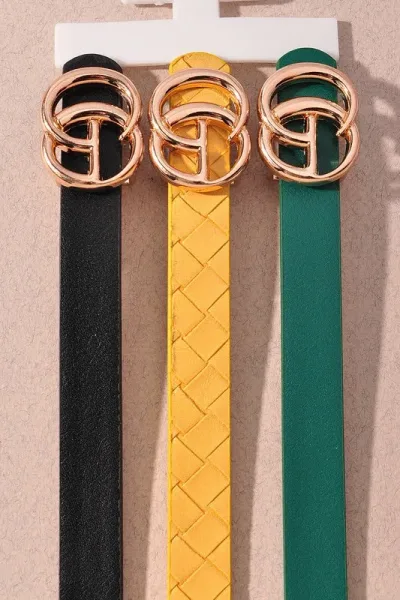 Trío de fajas para dama multicolor