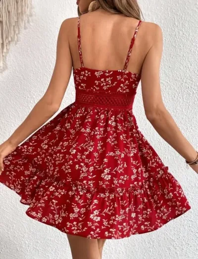 Vestido para dama con diseño floral