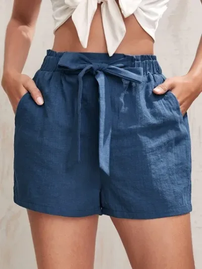 Short para dama color azul