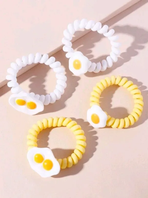 Set de colas de cabello para dama multicolor