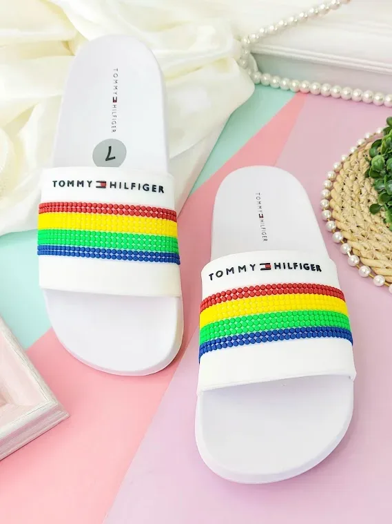 Sandalias Tommy Hilfiger para dama color blanco