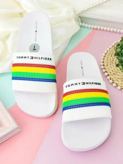 Sandalias Tommy Hilfiger para dama color blanco