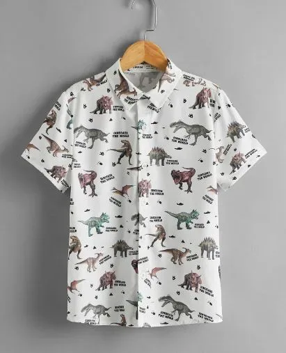 Camisa para niño color blaco